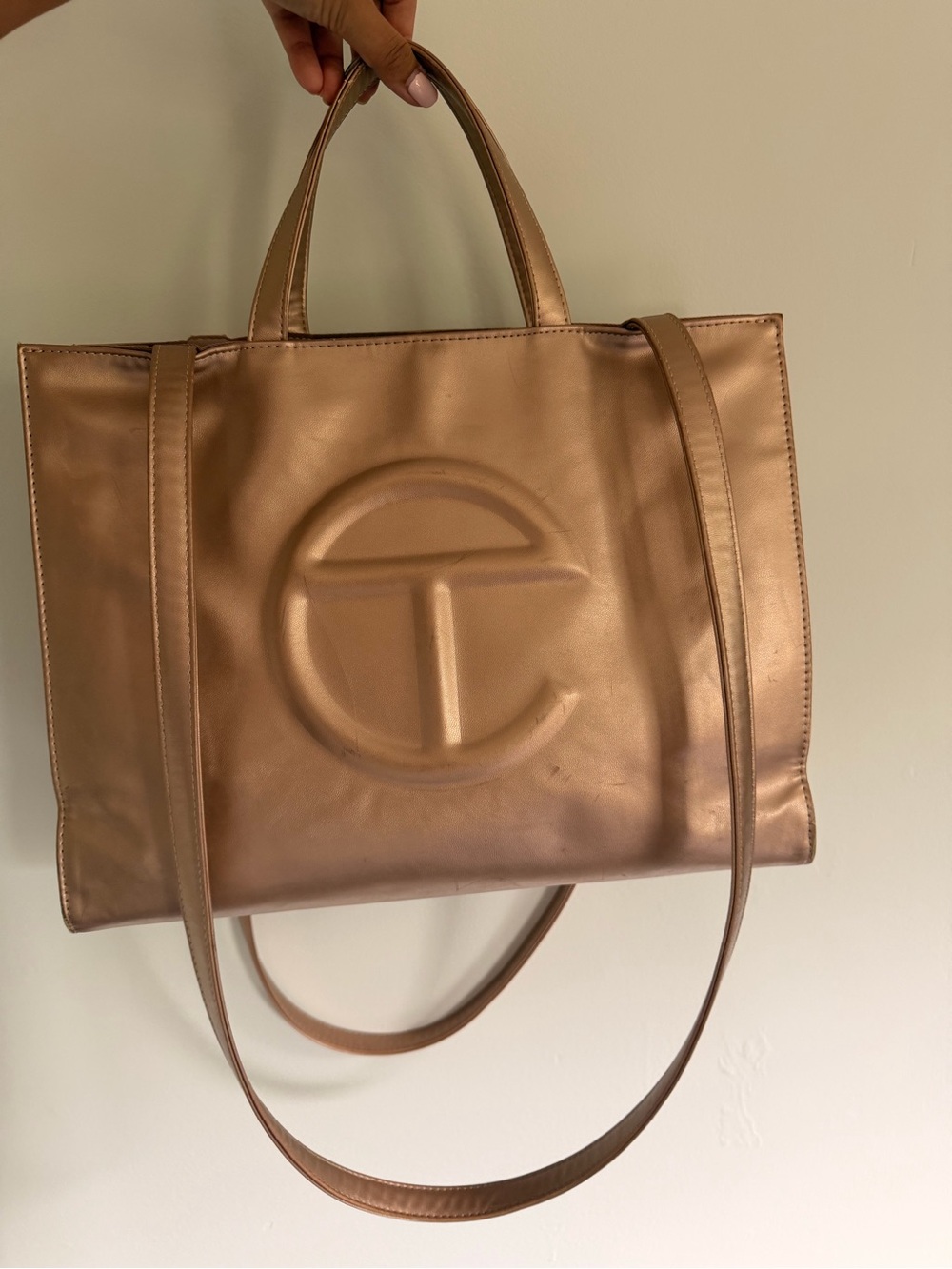 Telfar Bronze Large Shopping Bag Tote Bag